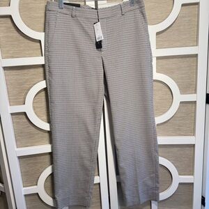 *NWT! BANANA REPUBLIC, AVERY SZ8 “Coffee Brwn/Blk” Mini Houndstooth Trouser